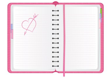 Pink agenda clipart