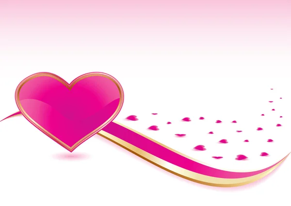 Розовый фон сердца — стоковый вектор