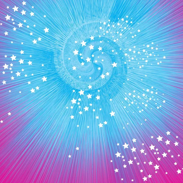 Explosión espiral con estrellas — Archivo Imágenes Vectoriales