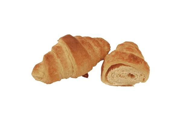 Croissant geschnitten — Stockfoto