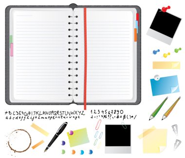 Daily planner set clipart