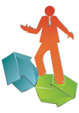 Balancing directions clipart