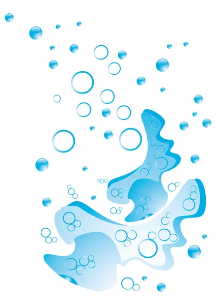 抽象的な水のしぶき — ストックベクタ