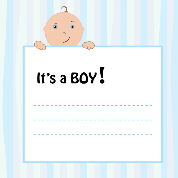 Κάρτα ανακοίνωση γέννησης — Διανυσματικό Αρχείο
