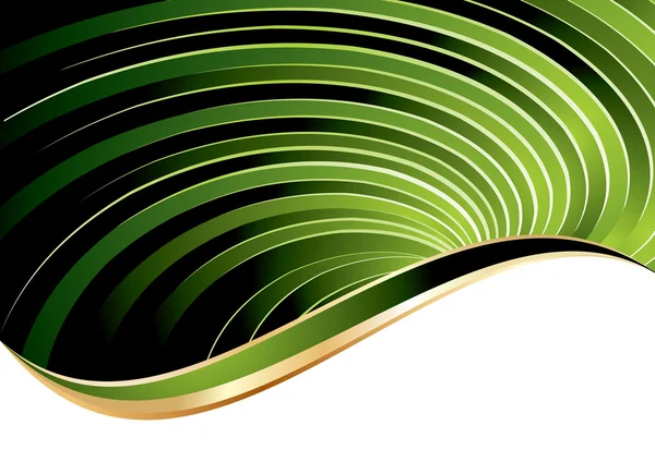 Green wavy festive background — Stock Vector