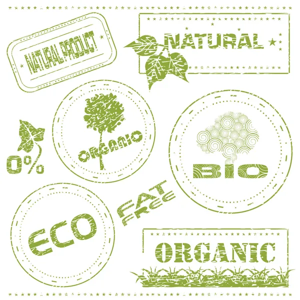Selos ecológicos —  Vetores de Stock