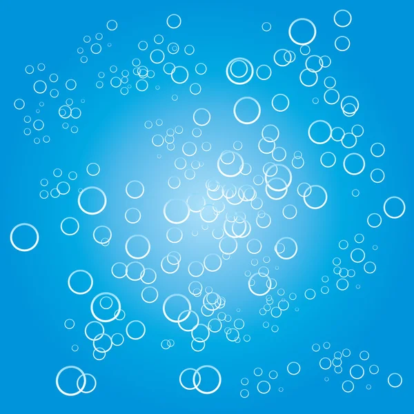 Modré bubliny pozadí — Stockový vektor