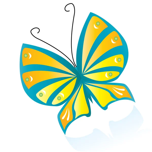 Πολύχρωμες πεταλούδα — Διανυσματικό Αρχείο
