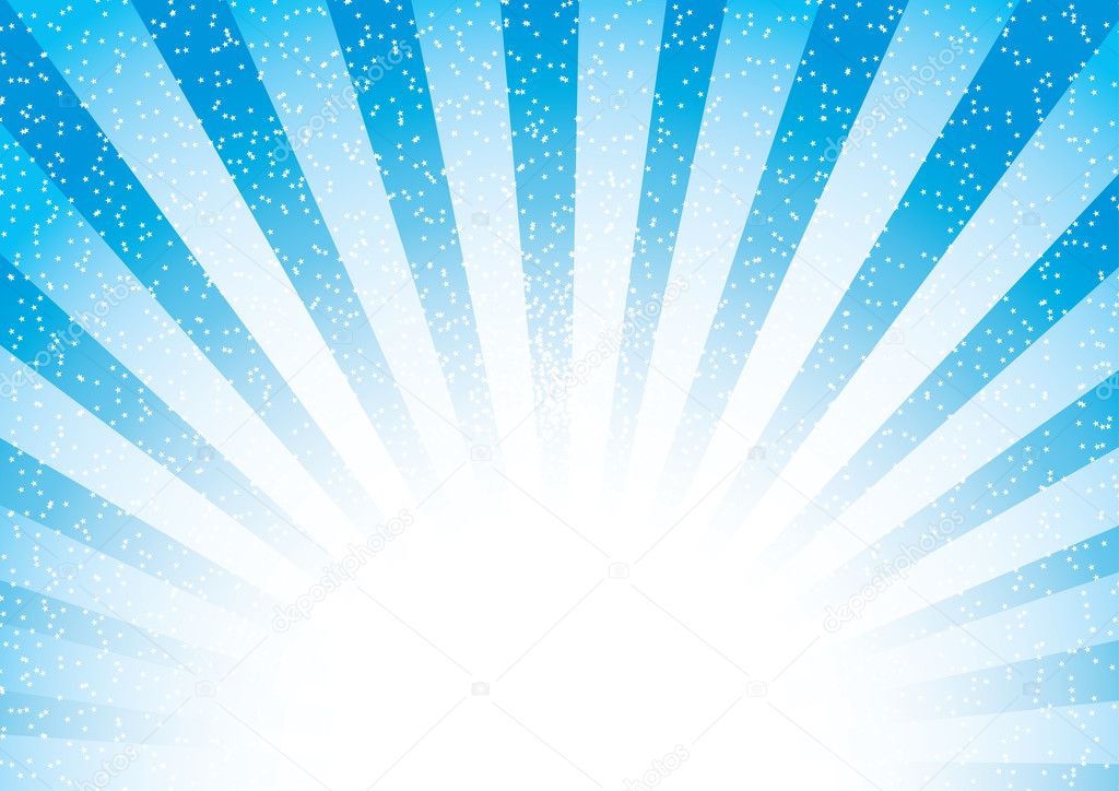 Abstract Blue Sunburst Vector Image By C Milinz Vector Stock