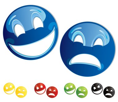 Smilies comedy-tragedy masks clipart