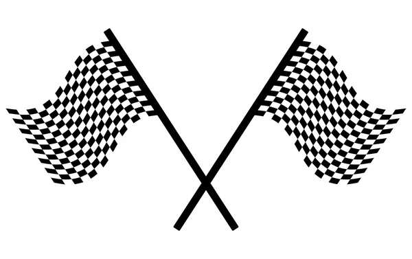 Drapeaux à carreaux — Image vectorielle