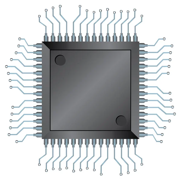 Процессорный чип — стоковый вектор