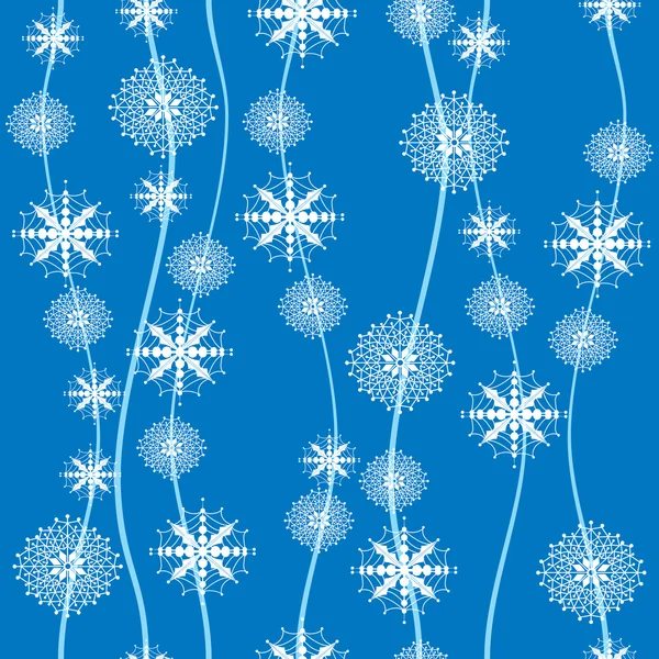 Snowflakes seamless background — Stock Vector