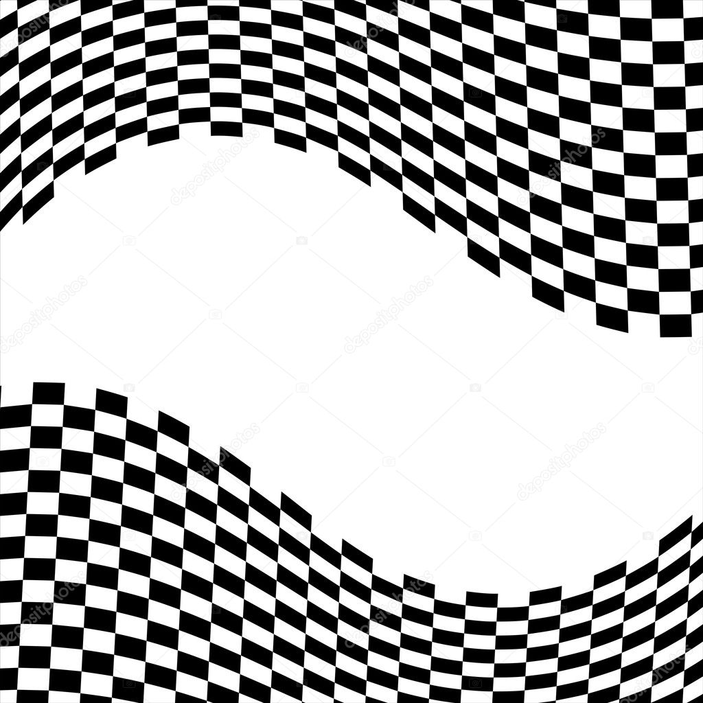 wavy checkered flag vector