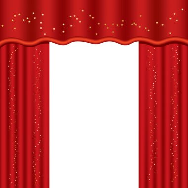 Theater curtains clipart