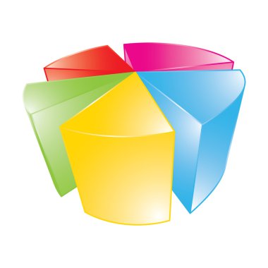 3D parlak pasta grafiği