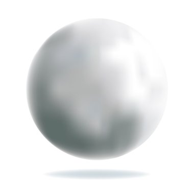 Shiny Silver Ball clipart