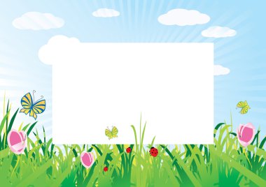 Meadow background clipart