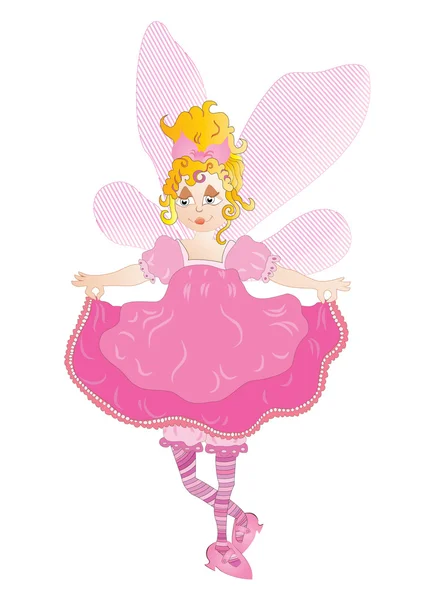 漂亮的粉色童话 — 图库矢量图片