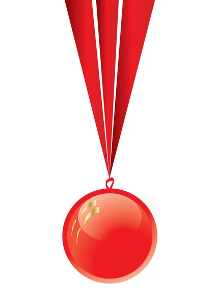 Boule rouge — Image vectorielle