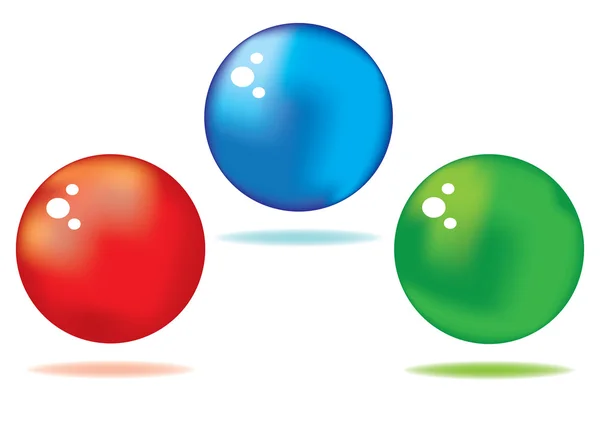Shiny spheres — Stock Vector