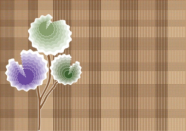 Carte de voeux avec des fleurs pastel — Image vectorielle