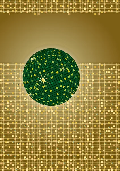 Disko topu yeşillik — Stok Vektör