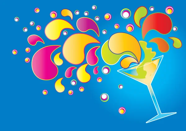 Funky Cocktail — Stock Vector