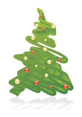 Artistic Christmas tree clipart