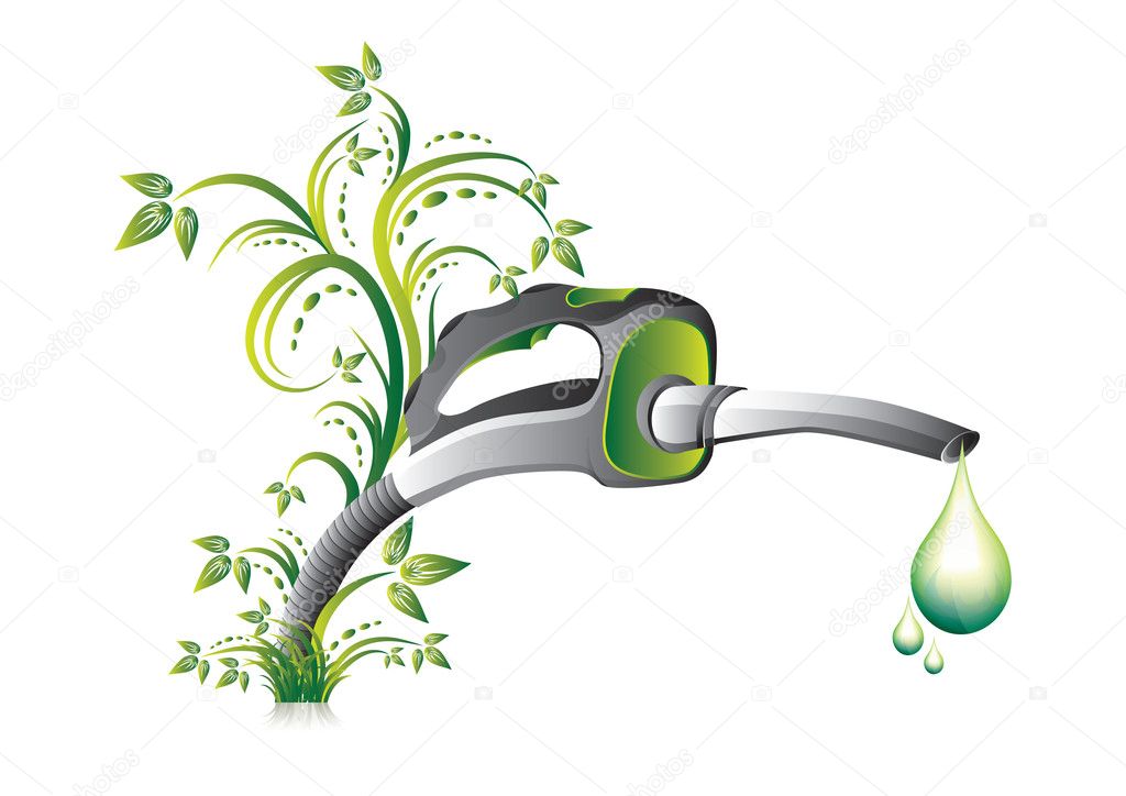 Green fuel pump nozzle