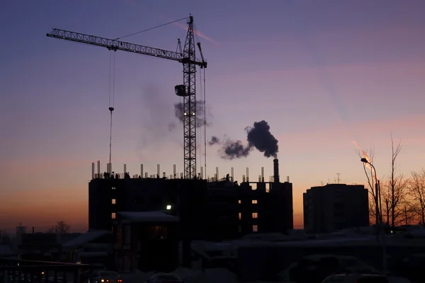 stock image Building. Morning change