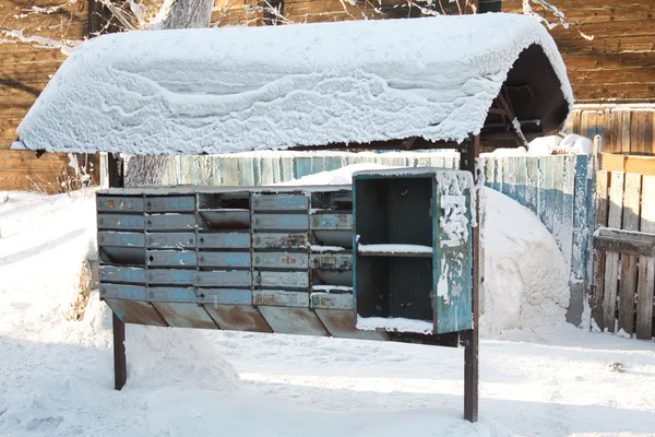 stock image Old mail box in the winter