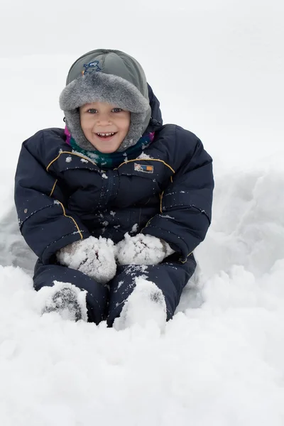 stock image The boy on snow