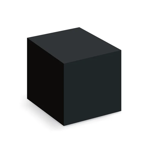 Cube noir — Stock Photo, Image