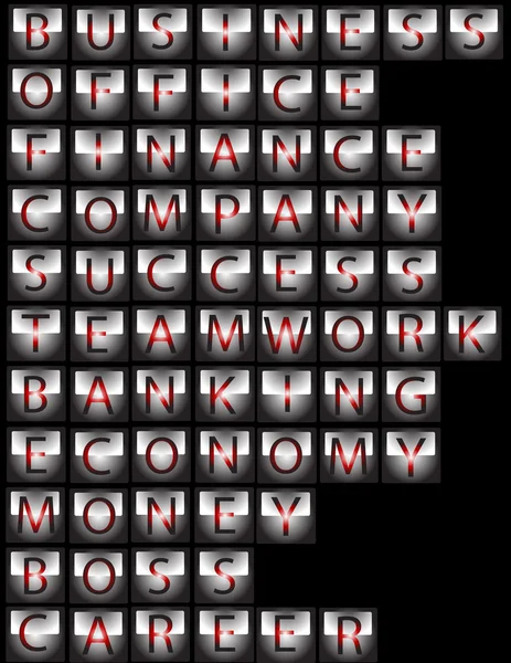 Nombreuses icônes, alphabet — Image vectorielle