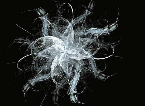 Фрактальна спіральна сонячна квітка — стокове фото