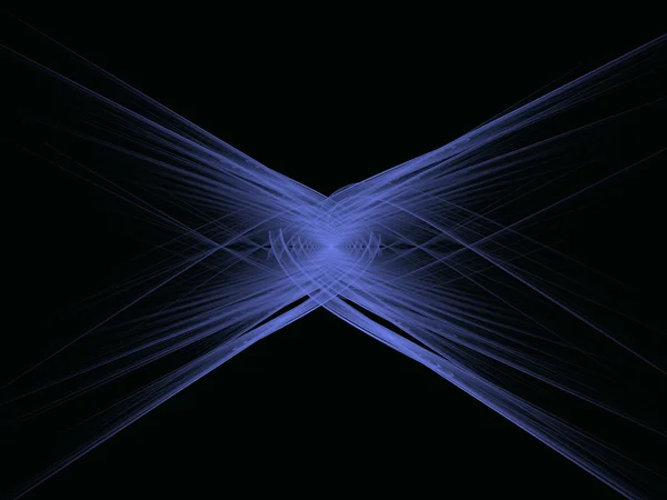 Blue shiny fractal — Stock Photo, Image