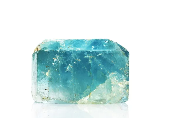 Cristal topázio azul natural — Fotografia de Stock