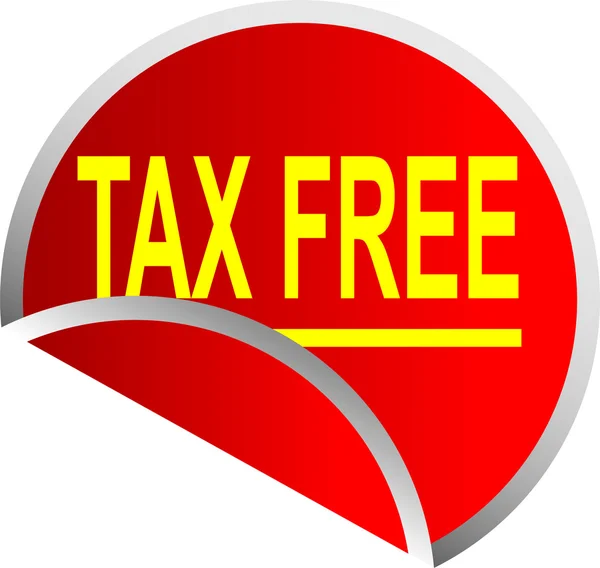 Botão livre de impostos — Fotografia de Stock