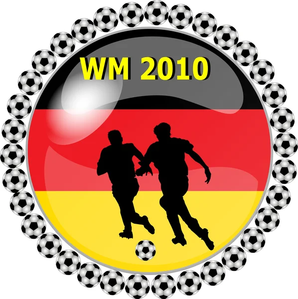 Niemcy przycisk Mistrzostwa świata — Zdjęcie stockowe