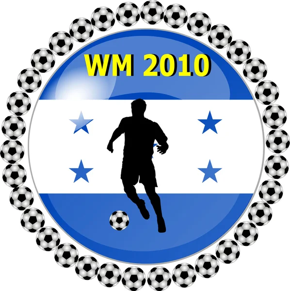 Honduras przycisk Mistrzostwa świata — Zdjęcie stockowe