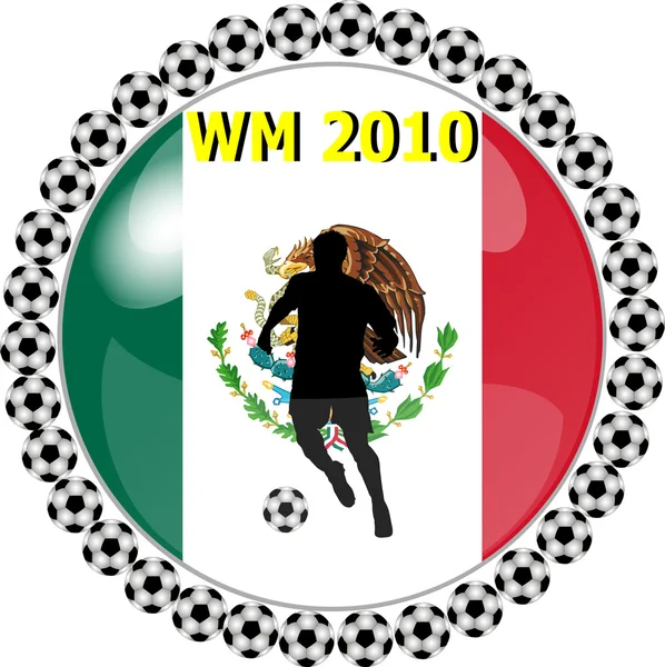 World championship button mexico — Stock Photo, Image