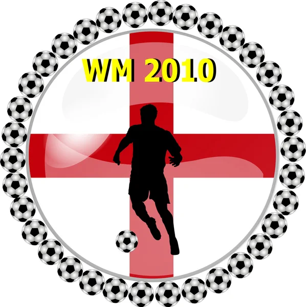 世界選手権ボタン イングランド — ストック写真