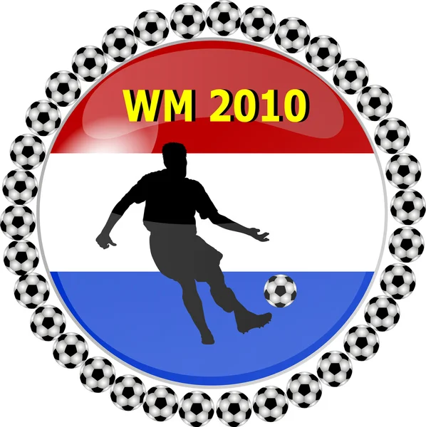 Wereld kampioenschap knop Nederland — Stockfoto