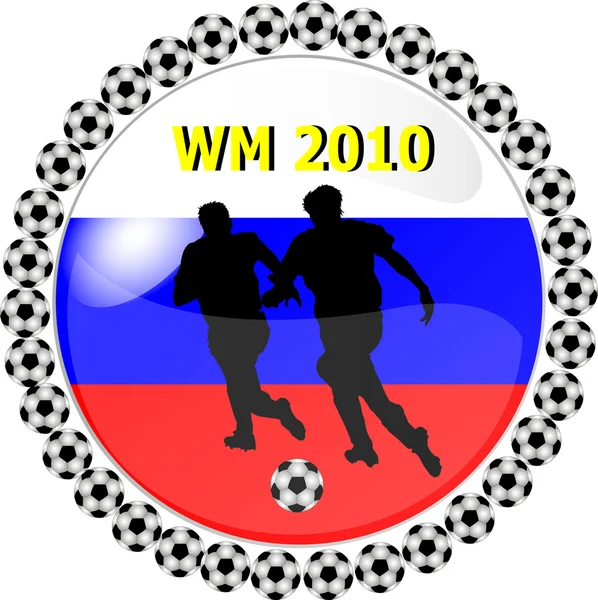 WM-Knopf Russland — Stockfoto