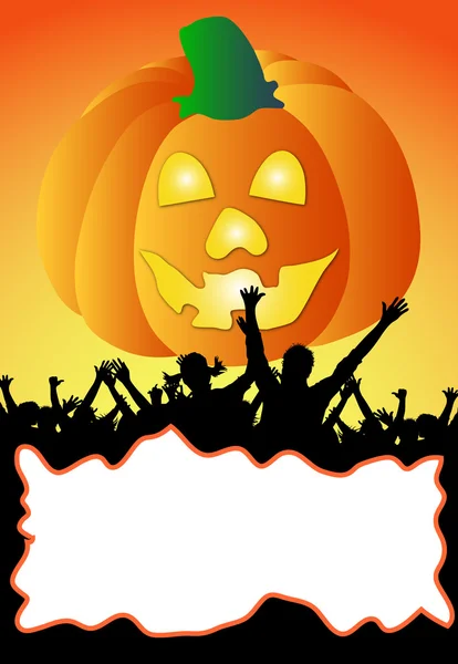 Plakat zur Halloween-Party — Stockfoto