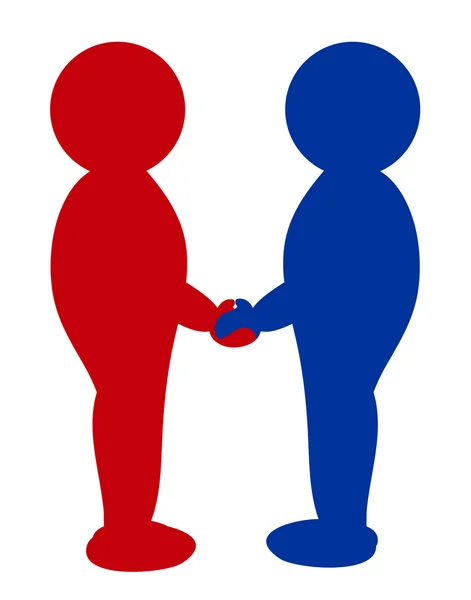 Two , shaking hands — Stock Photo, Image