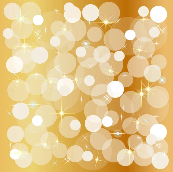 Golden christmas light background — Stock Photo, Image