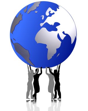 The world in our hands clipart