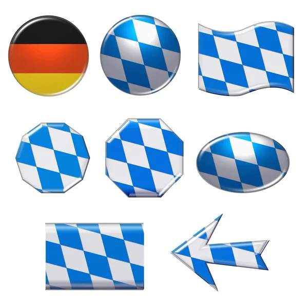 Conjunto de botones web bavarianos —  Fotos de Stock